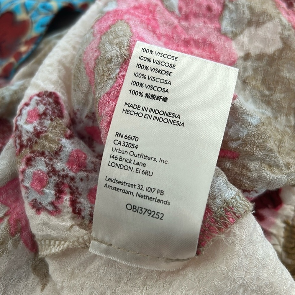 HTF Like New Free People Brunch A Bunch blouse tunic multi mini dress?! size M - Picture 4 of 6